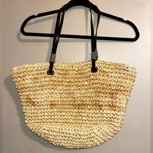 Straw Beach Tote Bag